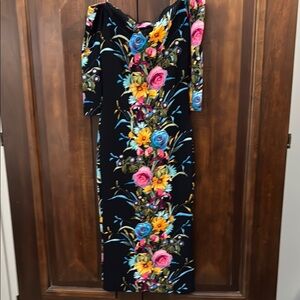 Floral Print Off-Shoulder Dress